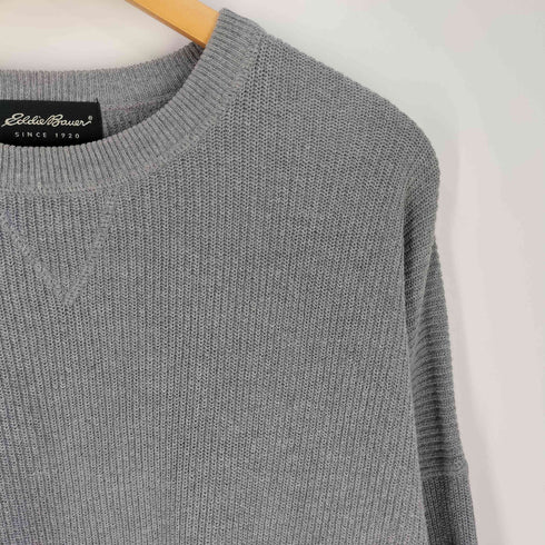エディーバウアー Eddie Bauer 00S Vガゼット ハイゲージ コットン ニット メンズ import:XL