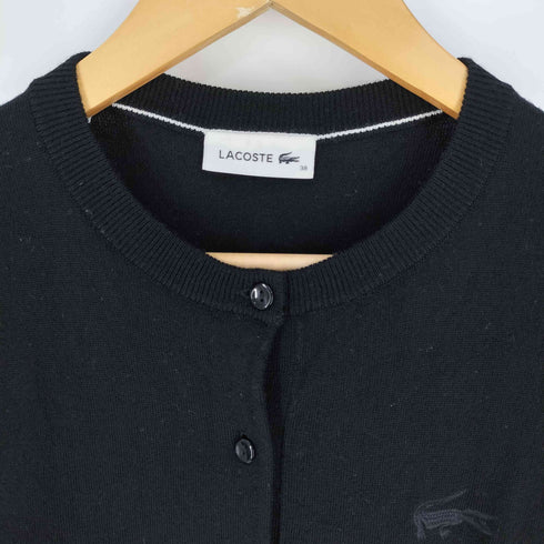 ラコステ LACOSTE エッセンシャルクルーネックニットカーディガン レディース EUR:38