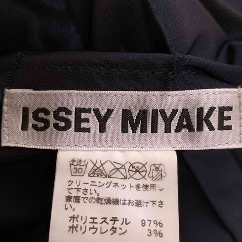 イッセイミヤケ ISSEY MIYAKE マルチプリーツ ボーダー ボートネック ワンピース レディース JPN:2