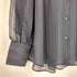 ユニクロ UNIQLO シアーストライプシャツ レディース JPN:M