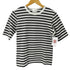 アニエスベー agnes b. クルーネック半袖ボーダーTシャツ レディース