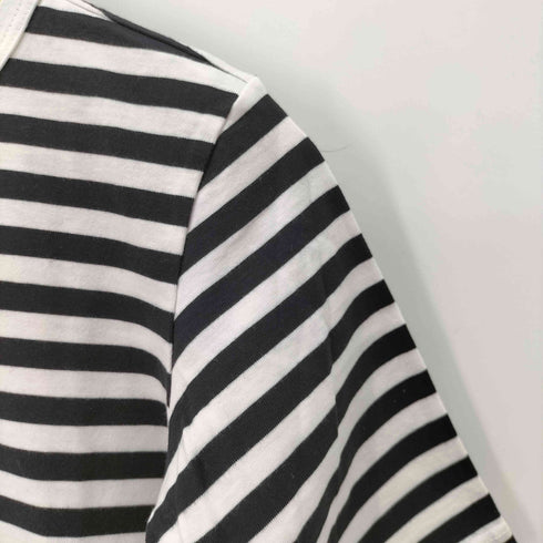アニエスベー agnes b. クルーネック半袖ボーダーTシャツ レディース