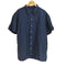 ポロラルフローレン POLO RALPH LAUREN 裾ポニー刺繍 リネン シルク ループカラー S/S シャツ メンズ import:XL