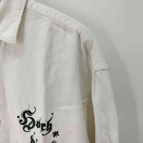 GOLO オールドイングリッシュ 刺繍 リネンライク チロリアンシャツ メンズ 41