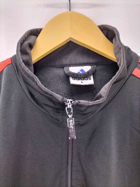 アディダス adidas 90-00S トレフォイルロゴ 万国旗タグ スリーストライプライン ジップアップ トラック ジャケット メンズ import:L