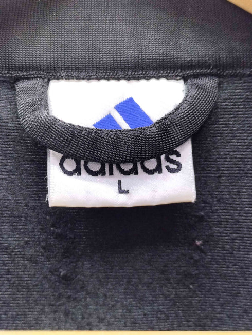 アディダス adidas 90-00S トレフォイルロゴ 万国旗タグ スリーストライプライン ジップアップ トラック ジャケット メンズ import:L