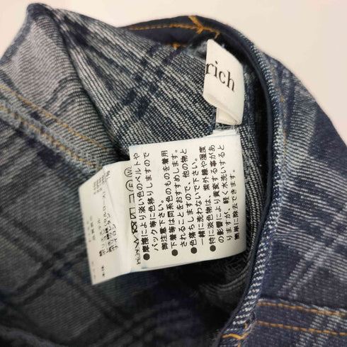 ダーリッチ Darich バイヤスチェックデニムミニワンピース レディース FREE