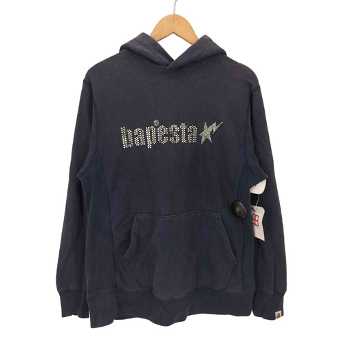 アベイシングエイプ A BATHING APE 00S 初期 BAPE STA ベイプスタ スワロフスキー ラインストーン プルオーバーパーカー archive メンズ JPN:S