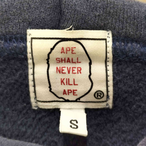 アベイシングエイプ A BATHING APE 00S 初期 BAPE STA ベイプスタ スワロフスキー ラインストーン プルオーバーパーカー archive メンズ JPN:S