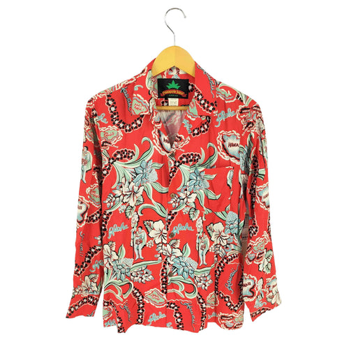 USA製 Pineapple Juice L/S アロハ シャツ メンズ import:S