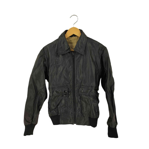 jubian フェイクレザージャケット メンズ import:M