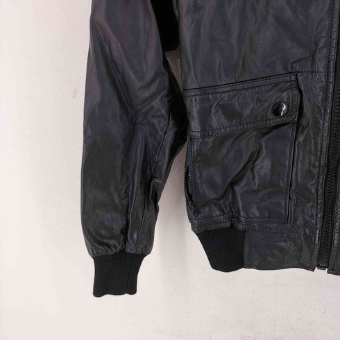jubian フェイクレザージャケット メンズ import:M
