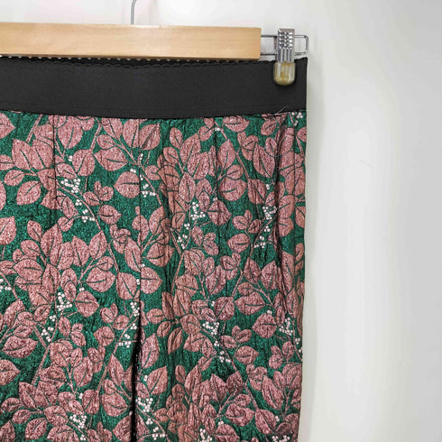 ドルチェアンドガッバーナ DOLCE&GABBANA 総柄 ジャガード スリムパンツ レディース 38
