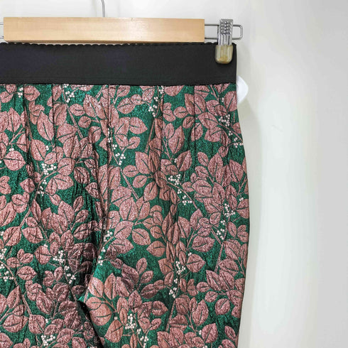 ドルチェアンドガッバーナ DOLCE&GABBANA 総柄 ジャガード スリムパンツ レディース 38