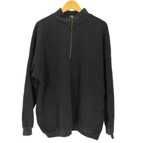 ギャップ Gap 90S デカタグ Dステッチ ポケット ハーフジップ スウェット メンズ import:XL