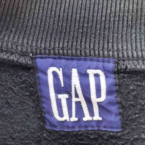 ギャップ Gap 90S デカタグ Dステッチ ポケット ハーフジップ スウェット メンズ import:XL