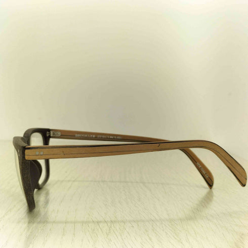 BROOKLYN SPECTACLES BENSON-A ウッドフレーム スクエアサングラス メンズ 145 50□19