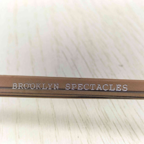 BROOKLYN SPECTACLES BENSON-A ウッドフレーム スクエアサングラス メンズ 145 50□19