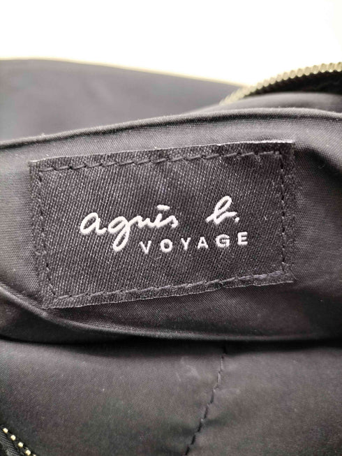 アニエスベーボヤージュ agnes b. VOYAGE ロゴ プレート 5点 フック ナイロン バックパック リュック レディース