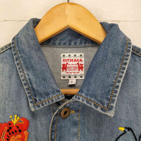 チチカカ TITICACA 刺繍トラッカーデニムジャケット レディース FREE