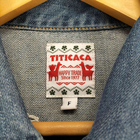 チチカカ TITICACA 刺繍トラッカーデニムジャケット レディース FREE
