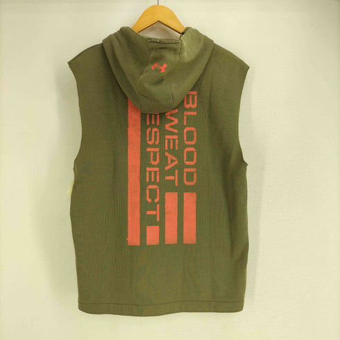 アンダーアーマー UNDER ARMOUR 22SS UAプロジェクトロック ヘビーウエイト テリー スリーブレス フーディー メンズ JPN:L