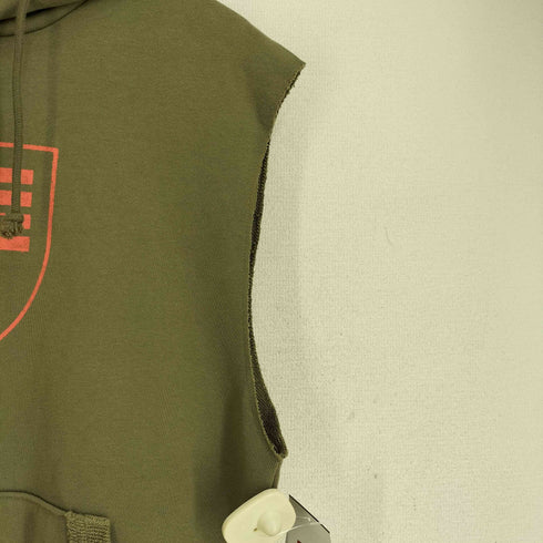 アンダーアーマー UNDER ARMOUR 22SS UAプロジェクトロック ヘビーウエイト テリー スリーブレス フーディー メンズ JPN:L