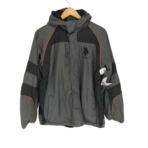 ユーエスポロアッスン U.S.POLO ASSN ナイロン×フリース リバーシブルマウンテンジャケット レディース XL