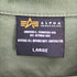 アルファインダストリーズ ALPHA INDUSTRIES エンブレム ユーティリティー スーベニア 刺繍 虎 鷹 フラップポケット S/S シャツ メンズ import:L