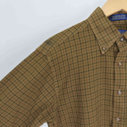 ペンドルトン PENDLETON メキシコ製 グラフチェック ボタンダウン L/S ウール シャツ メンズ import:M