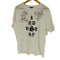 ディーゼル DIESEL リップル生地 薔薇 バラ グラフィック プリント クルーネック S/S Tシャツ Y2K メンズ import:XL