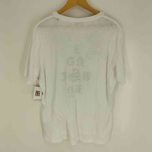 ディーゼル DIESEL リップル生地 薔薇 バラ グラフィック プリント クルーネック S/S Tシャツ Y2K メンズ import:XL