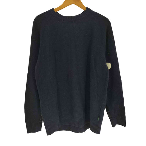 バブアー Barbour Classic Tartan タータンチェック アームパッチ ラグランスリーブ ウール ニット セーター メンズ import:L