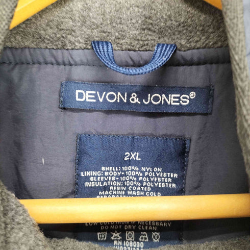 DEVON&JONES 裏地フリースジップブルゾン メンズ 2XL
