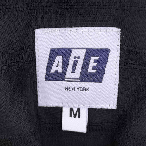 エーアイイー AiE ストライプ 開襟シャツ メンズ JPN:M