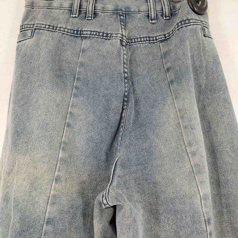 2タック ワイドデニムパンツ レディース JPN:L