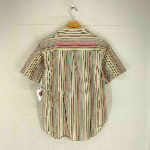 ブラッパーズ BRAPPERS マルチストライプ柄 開襟 S/S シャツ メンズ FREE