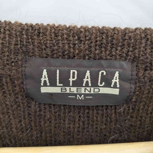 ALPACA BLEND アルパカ ニット クルーネックセーター メンズ M