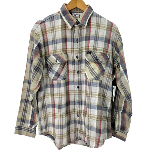 プレンティス Prentiss 80s USA製 配色チェック 両フラップ ヘビーネルシャツ メンズ JPN:M
