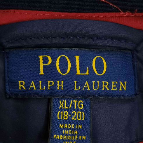ポロラルフローレン POLO RALPH LAUREN ポニー刺繍 襟コーデュロイ キルティングジャケット レディース import:XL
