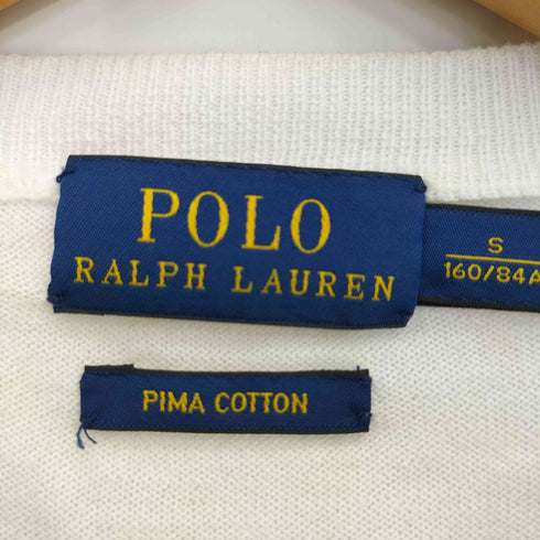 ポロラルフローレン POLO RALPH LAUREN 現行タグ コットン 同色ポニー刺繍 カーディガン レディース JPN:S