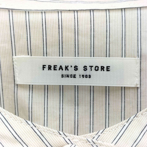 フリークスストア FREAKS STORE バンドカラーストライプ シャツ レディース FREE