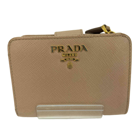 プラダ PRADA サフィアーノ 二つ折り ラウンドジップ ウォレット レディース