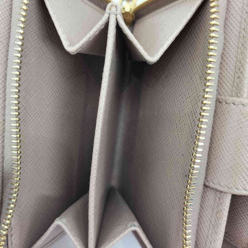 プラダ PRADA サフィアーノ 二つ折り ラウンドジップ ウォレット レディース