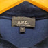 アーペーセー A.P.C. フランス製 ベロアポロシャツ メンズ M