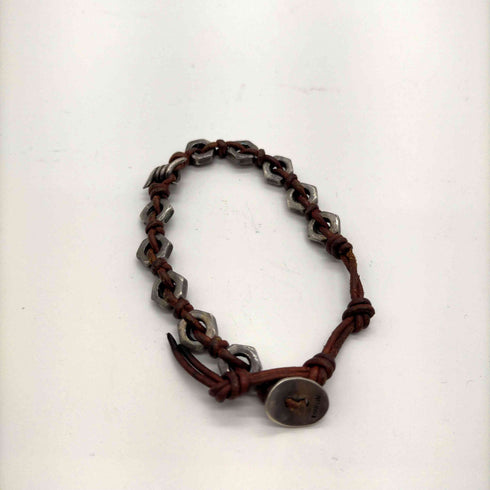 チャンルー CHAN LUU 925刻印 ナット レザー ブレスレット メンズ