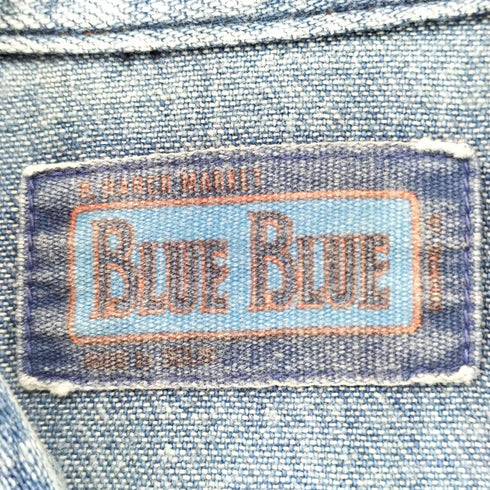 ブルーブルー BLUE BLUE ターコイズ コンチョボタン デニムウエスタンシャツ メンズ JPN:2