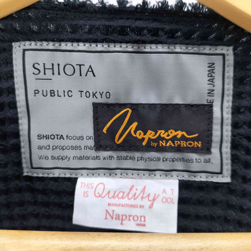 パブリックトウキョウ PUBLIC TOKYO 25AW NAPRON/SHIOTA染ワッフルカーディガン メンズ FREE