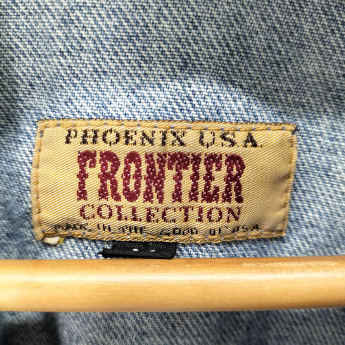 Phoenix USA製 フリンジデザイン ウエスタン デニムジャケット レディース import:M