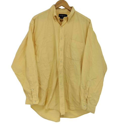ラルフローレン RALPH LAUREN 90S ボタンダウン BIG SHIRT 裾ポニー メンズ import:L